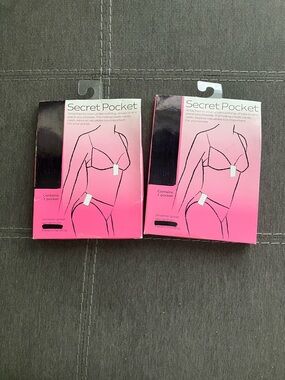 Adhesive Undergarment Secret Pocket - Tan color